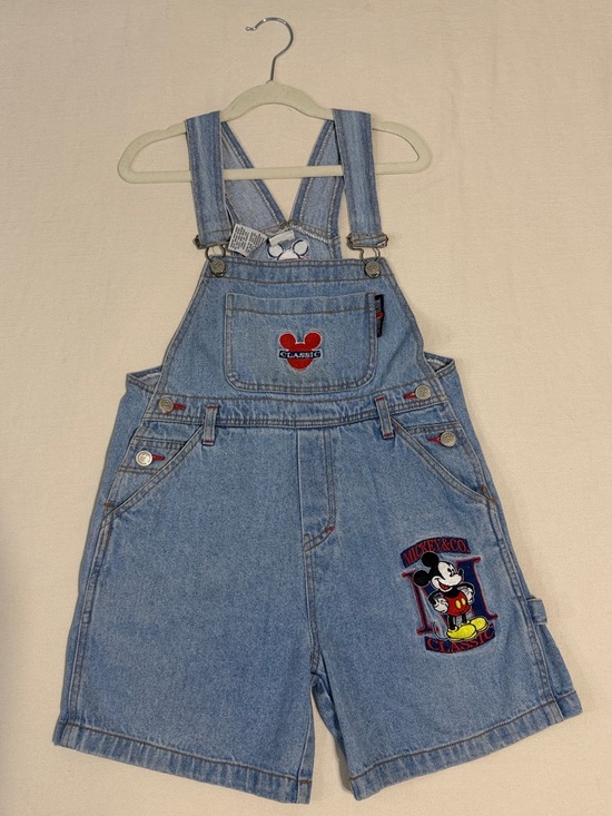 Disney Other - Vintage 90s Disney Mickey & Co. Classic Denim Shortalls / Overalls